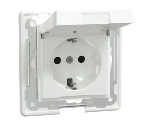 Eluttag med fällbart lock för inomhusbruk