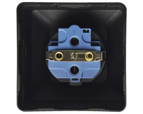 Detaljvy av ett eluttag