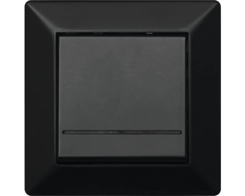 Strömbrytare med svart ram