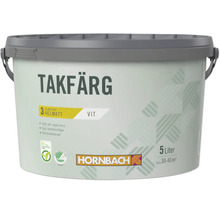 Hink med vit takfärg, 5 liter, från Hornbach