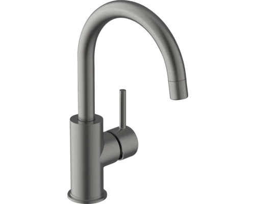 Köksblandare i metall med hög pip