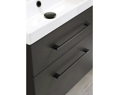 Tvättställsskåp med två lådor och bänktvättställ