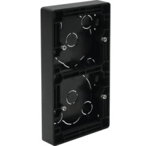 Dubbel apparatdosa för elinstallationer