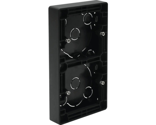 Dubbel apparatdosa för elinstallationer