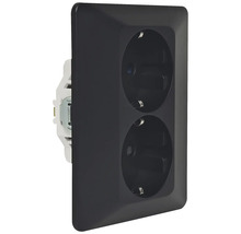 Dubbeluttag för väggmontering