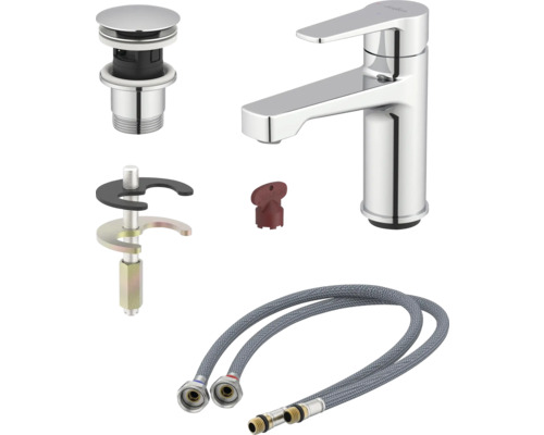 Tvättställsblandare med installationstillbehör