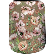 Dekorativ textil med blommönster för inredning