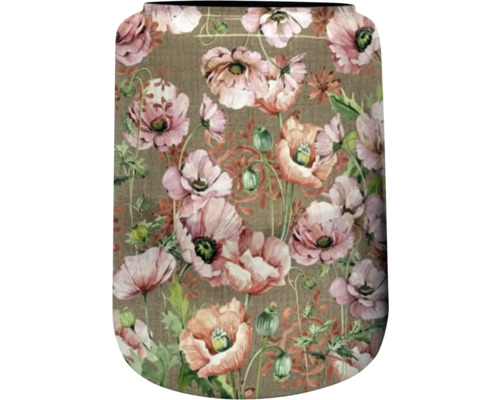 Dekorativ textil med blommönster för inredning