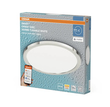 Förpackning för en Osram Smart+ Orbis Disc taklampa med en diameter på 300 mm