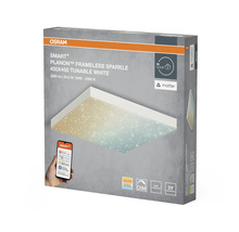 Osram Smart Plus Planon ramlösa Sparkle lampa, 450x450, ställbart vitt, i produktförpackning