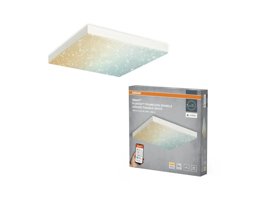 Osram Smart Plus Planon Frameless Sparkle taklampa 450x450 med förpackning