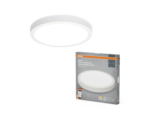Osram Smart+ Orbis Downlight 400 millimeter justerbar vit taklampa med produktförpackning