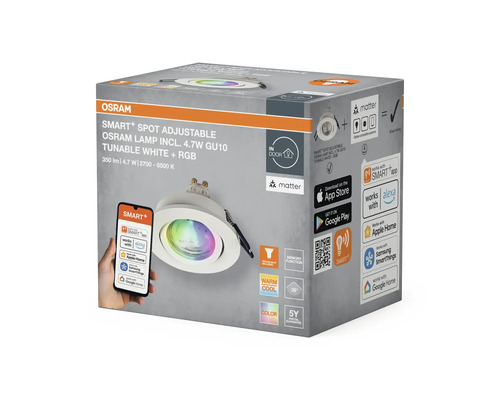 Osram Smart+ Spot Adjustable-lampa i produktförpackning