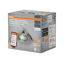Förpackning för Osram Smart+ Spot Adjustable lampa inklusive 4,7 watt GU10