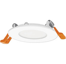 Vit LED infälld spotlight med fästklämmor