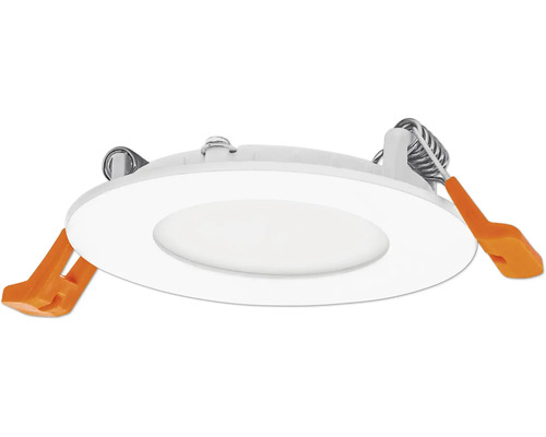 Vit LED infälld spotlight med fästklämmor