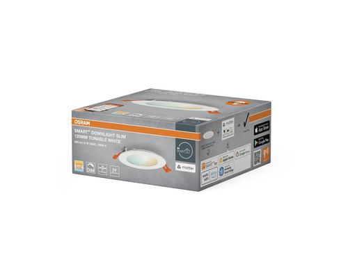 Osram Smart Plus Downlight Slim 120 millimeter tunable white i produktförpackning