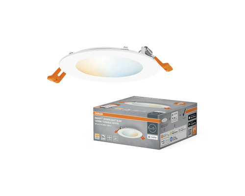 Osram Smart Downlight Slim 120 millimeter justerbar vit med produktförpackning