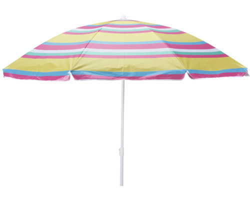 Strandparasoll med randigt mönster