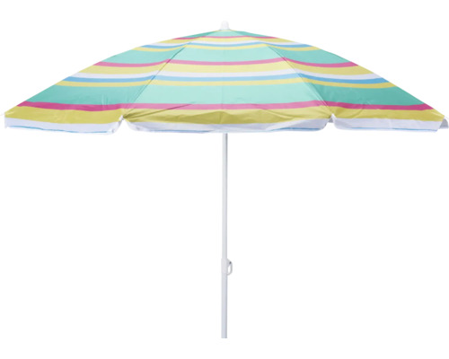Strandparasoll med randigt mönster