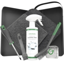 Grimsholm Rengöringsset för trädgårdsredskap med rengöringsborstar, rengöringsspray och förvaringsväska