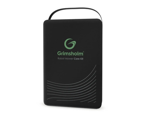 Grimsholm robotgräsklippare underhållsset i en väska