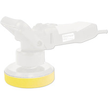 Polermaskin med gul polerskiva