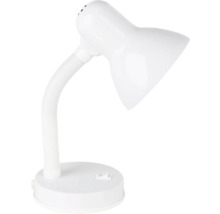 Vit skrivbordslampa med flexibel hals
