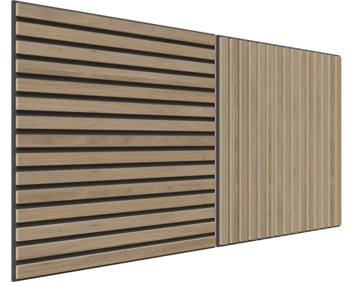 Träpaneler för väggbeklädnad med ribbstruktur