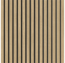 Träpanel med lamellstruktur för väggdekoration