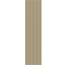 Akustikpanel med träribbor