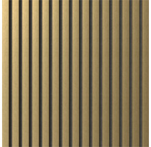 Panelvägg med trälameller