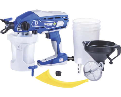 Färgspruta med tillbehör