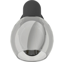 Klotformad taklampa med transparent lampskärm