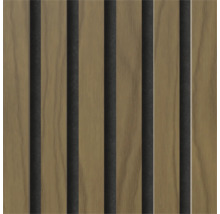 Träpanel med akustisk filt för vägg- och takdesign