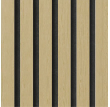 Träpanel med vertikala lameller för väggdekoration