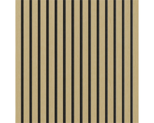 Akustikpanel med träribbor