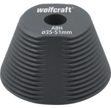 Wolfcraft logotyp ABH borrguide diameter 35 till 51 millimeter