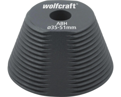Wolfcraft logotyp ABH borrguide diameter 35 till 51 millimeter