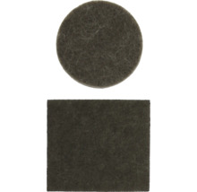 Filtdynor i rund och rektangulär form