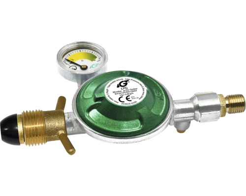 Gasoltrycksregulator med manometer för gasoltrycksreglering