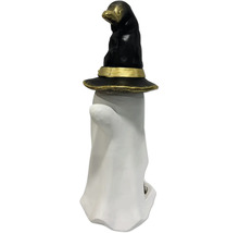 Dekorativ spökfigur med häxhatt för Halloween