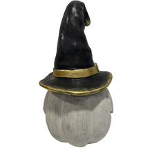 Dekorativ Halloweenfigur: pumpa med häxhatt