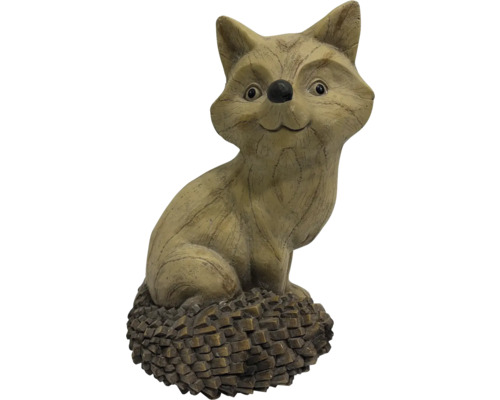 Dekorativ sittande rävfigur