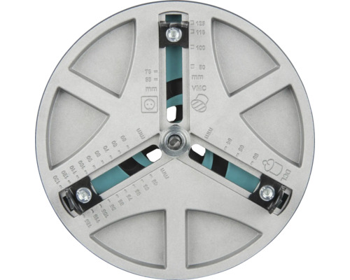 Inställningsmall för att bestämma rätt diameter