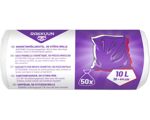 Sopåsar, 50 stycken per rulle, 10 liter volym
