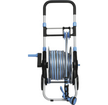 Trädgårdsslangvagn med slang och sprutpistol