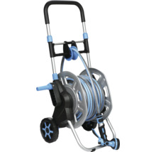 Trädgårdsslangvagn med slang och sprutpistol