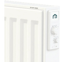 Utsnitt av ett element med termostat och varning