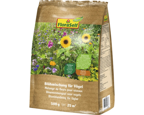 FloraSelf blomsterblandning för fåglar, 500 grams förpackning